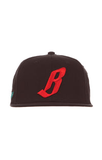 BB Flying B Snapback Hat, Red