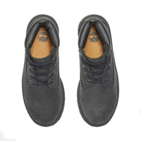 Juniors 6" Premium Nubuck Waterproof Boots, Black Nubuck