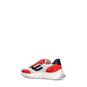 Men's Demmy-T Leather & Fabric Sneakers, Orange/White
