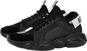 Men's Moschino Teddy Shoes Sneakers With Strap - Krush Clothing