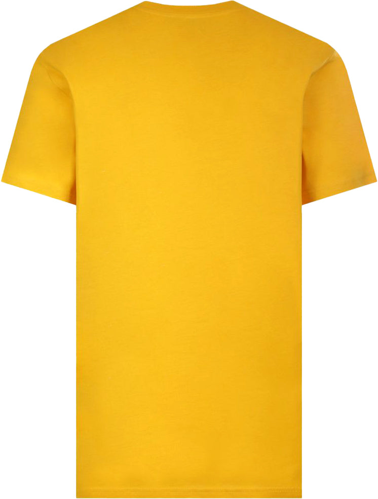 Men's Moschino Logo Print T-shirt, Mustard - Krush Clothing