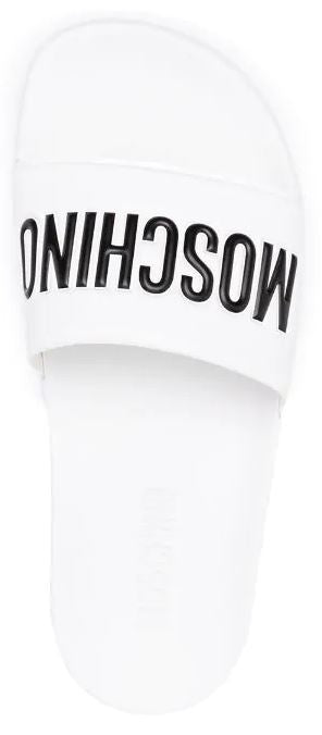 Women's Moschino Couture Pvc Sandal Slide With Logo - Krush Clothing