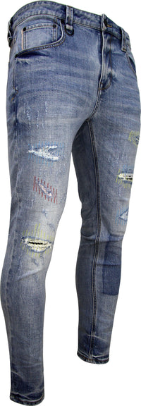 Men's Stitch Work  Skinny Jean - Krush Clothing