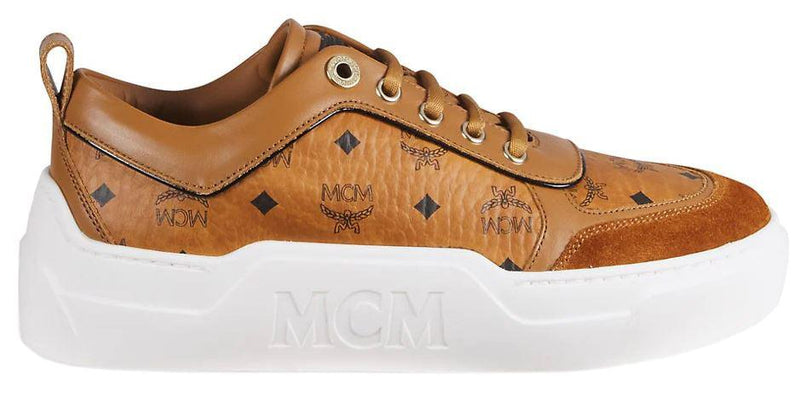 Women's MCM Skyward Monogram Platform Sneaker - Krush Clothing