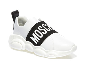 Women's Moschino Leather Teddy Sneakers - Krush Clothing