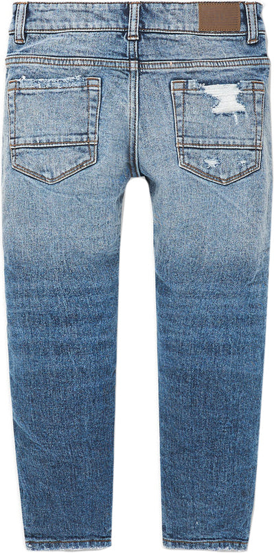 Boy's Elmhurst Denim Jeans, Medium Blue - Krush Clothing