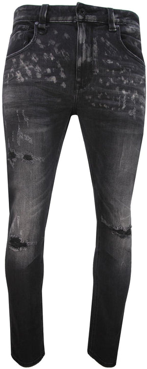 Men's Moon Rocks Skinny Jeans - Krush Clothing