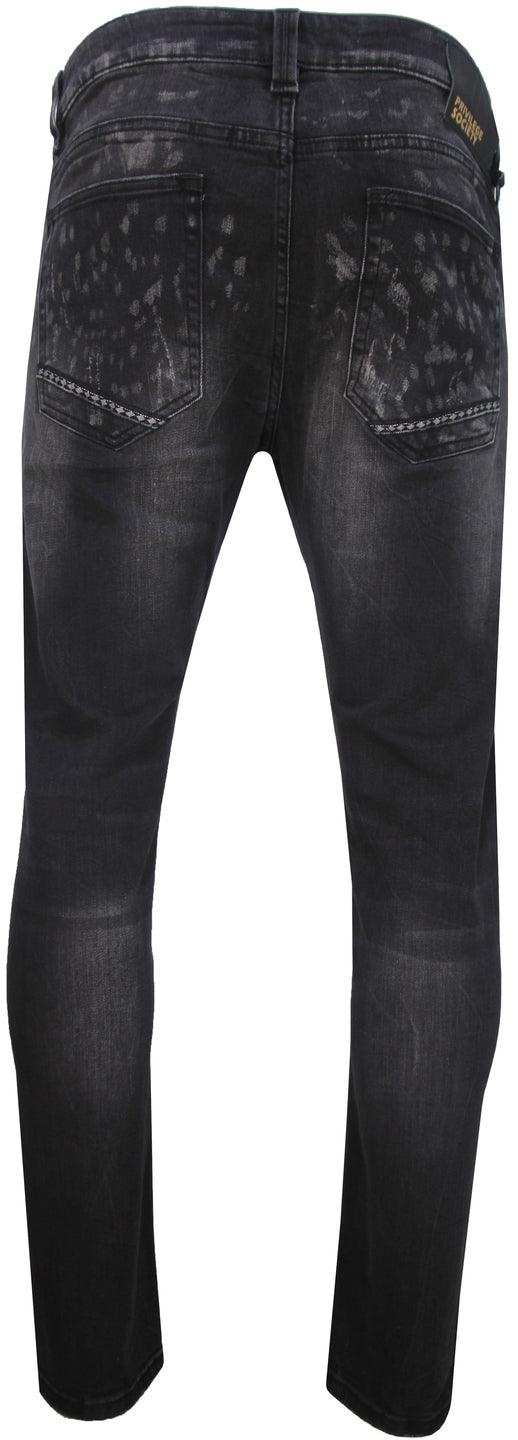 Men's Moon Rocks Skinny Jeans - Krush Clothing
