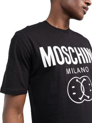Men's Moschino Smiley Logo Print T-shirt - Krush Clothing