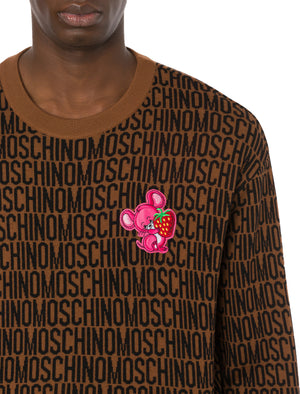 Men's Moschino Illustrated Animals Wool Sweater - Krush Clothing