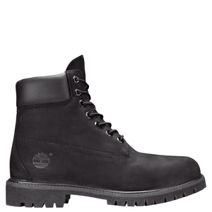 Men's 6-inch Premium Waterproof Boots, Black Nubuck - Krush Clothing
